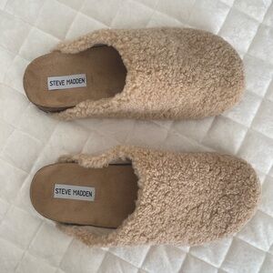 Steve Madden Vesa Faux Shearling Mule Slipper sz10medium